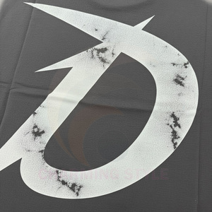 T-shirt pour homme de haute qualité, 100% coton, lourd, vintage, délavé, imprimé - Product Image 6