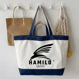 Sac fourre-tout en toile personnalisé le plus vendu – Logo numérique/soie/thermocollant/broderie – Cadeau d'entreprise promotionnel – Sac fourre-tout de taille personnalisable - Product Image 3
