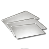 Plaque carrée en alliage d'aluminium avec revêtement anodisé dur pour la cuisson - Plateau à biscuits, pain et cupcakes pour four à sole, équipement de boulangerie