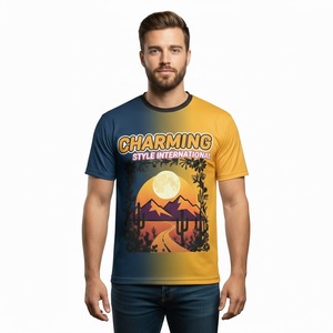Camisetas Deportivas para Hombre de Secado Rápido, Sublimación Completa, Logotipo Personalizado, Ajuste Ceñido, Transpirables, de Alta Calidad OEM - Product Image 1