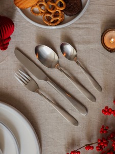 Juego de Cubiertos Metálicos de Diseño, Cuchara y Tenedor, Ideal para una Experiencia Gastronómica Premium y para Recepciones - Product Image 2