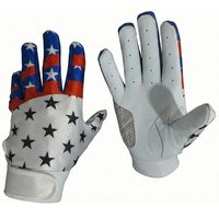 Guantes de Béisbol de Cuero de Primera Calidad, Dedos Completos, Cierre de Gancho y Bucle, Alto Rendimiento, Agarre Superior, Cómodos para Deportes