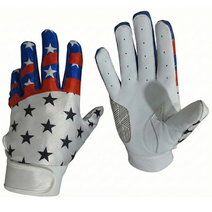 Guantes de Béisbol de Cuero de Primera Calidad, Dedos Completos, Cierre de Gancho y Bucle, Alto Rendimiento, Agarre Superior, Cómodos para Deportes - Product Image 4
