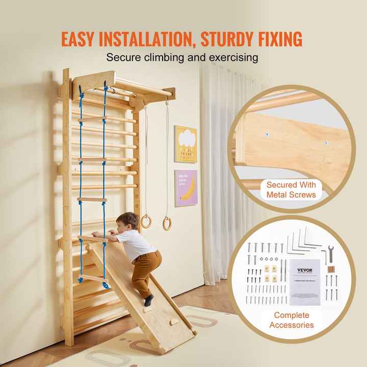 5 1 Swedish Wooden Indoor Playground Climbing Toys Gym Wall Gym Gymnastics Agility Training Balance Training Climbing Training