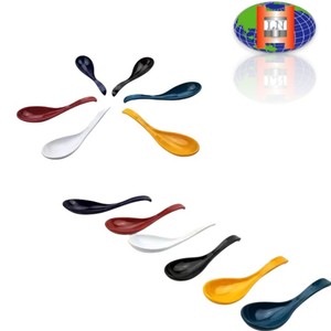 Cucharas de Sopa Asiáticas de Plástico Ecológicas y Coloridas |   Cuchara Tradicional Asiática para Sopa de Arroz, Color y Tamaño Personalizables, para el Hogar y Restaurantes - Product Image 2
