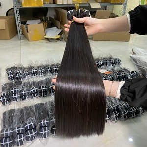 El mejor precio al por mayor, extensiones de cabello Remy vietnamita crudo alineado con cutícula, paquetes de cabello estirado Doble - Product Image 2