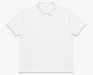 Camisas de Manga Corta para Hombre, Transpirables, de Algodón y Poliéster Blanco, Tejido Casual de 240g, Cierre de Botones, Corte Regular, Tinte Liso - Product Image 1