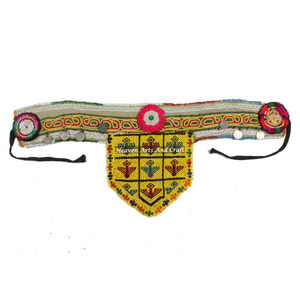 Vintage Belt Belly Dance Bead Afghani Traditional Waist Belt Kuchi Tribal BB023A <b>Old</b> Banjara Real Vintage Handmade Beaded Belts - Product Image 1