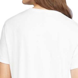 Camiseta CVC al por Mayor para Mujer, Mezcla de Algodón, Manga Corta, Cuello Redondo, Informal, Suave, Transpirable y Cómoda para Uso Diario - Product Image 4