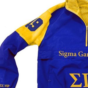 Veste coupe-vent Sigma Gamma Rho à blocs de couleur personnalisés, légère, résistante au vent, vêtements décontractés et tendance pour femmes - Product Image 5
