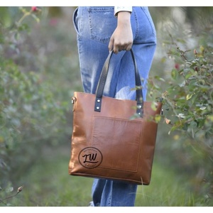 Manufacturer Wholesale Fashion Hair Cowhide Leather <b>Large</b> Tote Bag Genuine Leather Shoulder <b>Purse</b> For Women's - Product Image 2