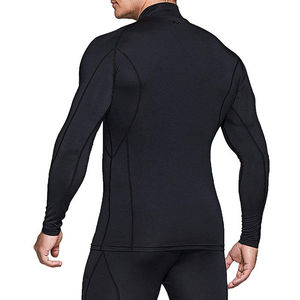 <b>Mens</b> Cross Training <b>Compression</b> <b>Shirt</b> High Neck Long Sleeve Functional Fitness Activewear Stretch Performance Top Custom - Product Image 6