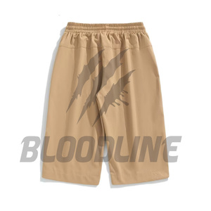 Shorts de sport pour homme Bloodline à séchage rapide, taille mi-haute, cordon élastique, logo imprimé sur le devant, style boardshorts - Product Image 2