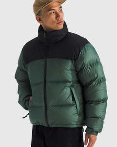 Chaqueta acolchada personalizada para hombre, con cuello alto, impermeable y cortavientos, cálida, para invierno, para actividades al aire libre, tipo burbuja. - Product Image 1