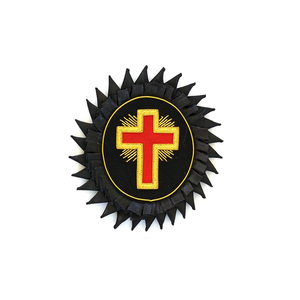 Parche Bordado con la Cruz de los Caballeros Templarios, Crea Tu Propio Diseño, Insignias Masónicas Personalizadas - Product Image 2