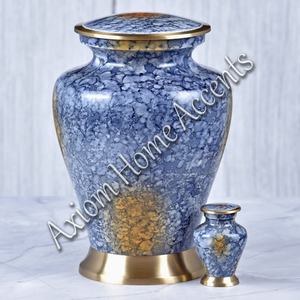 Sophisticated Handcrafted Aluminum Cremation Urn With Modern Finish <b>Beautiful</b> Tribute by Axiom Home Accents - Product Image 1