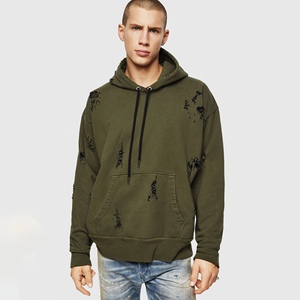 Sudadera con Capucha Extra Grande de Algodón Doble de Alta Calidad al por Mayor, con Logotipo Personalizado, Estilo Vintage, para Hombre, Servicio OEM - Product Image 1