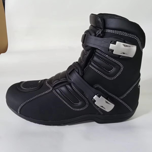 Bottes de motocross mi-longues sur mesure, bottes de tourisme, bottes de motard les plus vendues, chaussures de moto en cuir véritable - Product Image 1