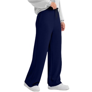 Pantalon de survêtement cargo ample en molleton pour femme, personnalisé OEM, idéal pour l'hiver et la course, avec devant plat - Product Image 5