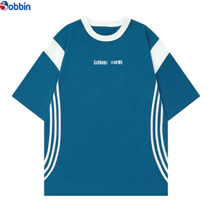 Customize Front Men's Plus Size T-<b>Shirt</b> Streetwear Contrast Stitch <b>Patchwork</b> Short Sleeve Regular Fit Unisex 100% Cotton - Product Image 3
