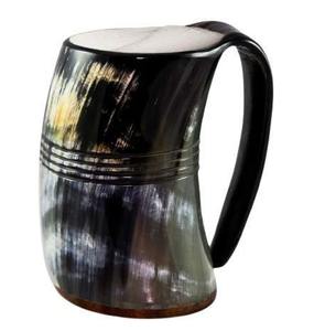 Tasses à cornes de buffle style viking américain, écologiques, grande capacité, portables, vintage, motif uni, faites à la main – Vente chaude - Product Image 6