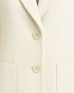 <b>Women's</b> Wool Midi <b>Coat</b> Notched Collar <b>Single</b> <b>Breasted</b> Full Sleeve Solid Color Elegant Outerwear Winter Custom <b>Coats</b> - Product Image 4