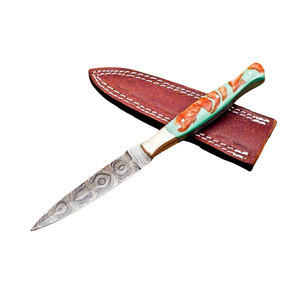 Nueva Llegada en Stock: Cuchillos de Hoja Fija DIY de Alta Calidad con Mango de Madera, OEM, Acero Inoxidable y Damasco Personalizado - Product Image 1