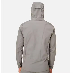 Ensemble de survêtement de course en plein air léger et respirant, coupe-vent, avec veste à capuche et pantalon pour le fitness - Product Image 6