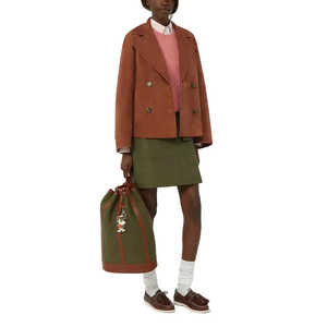 Abrigo Extra Grande Color Marrón Mate para Mujer, Chaqueta Blazer Elegante en Otro Estilo, Cuero Sintético, Talla S-1 - Product Image 2