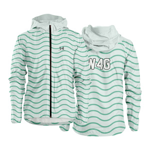 Veste coupe-vent unisexe à capuche, personnalisable avec logo, en nylon enduit 100 %, écologique, séchage rapide, imperméable et respirante, idéale pour le printemps - Product Image 4