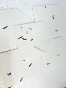 Eco Friendly Cornflower Petal <b>Handmade</b> <b>Paper</b> Recycled Floral Stationery for Wedding Invitations Gift Wrap Craft Wholesale - Product Image 3