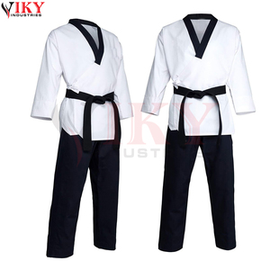 Combinaisons de Taekwondo Unisexe de Qualité Supérieure, Respirantes, Nouveau Design, Couleurs Noir et Blanc, Produit le Plus Vendu - Product Image 4