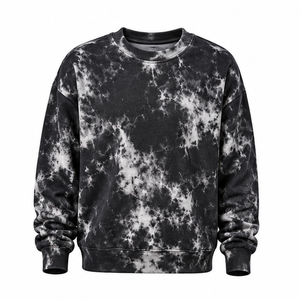 Sudadera Tie Dye Lavada de Forro Polar Cepillado Contemporáneo con Cuello Redondo, Fabricante OEM de Prendas, Ropa Cómoda y de Moda Casual - Product Image 1