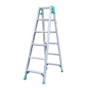 SG Industrial Design NVLY-8C Double-Sided 2x8 Aluminum Scaffold <b>Folding</b> <b>Ladders</b> Sturdy Outdoor Hotel Use - Product Image 1