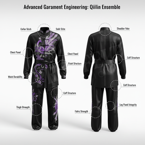 Uniforme de Artes Marciales Unisex de Corte Holgado, Uniforme de Karate con Bordado de Marca Personalizada, Conjunto de Uniforme de Kung Fu y Tai Chi de Manga Larga - Product Image 2