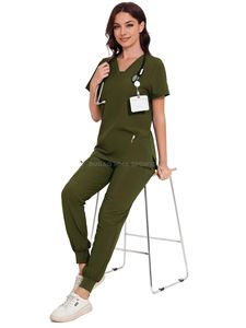 Ensemble d'uniformes médicaux pour hommes, vêtements de travail extensibles pour infirmières - Product Image 6