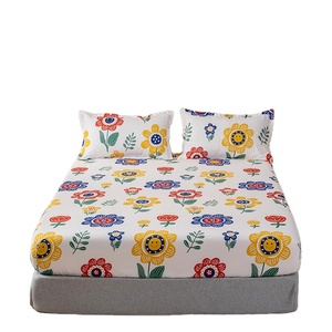 Custom Cotton Flat <b>Sheet</b> <b>King</b> Queen <b>Size</b> 300tc Deep Pocket Soft Breathable All-Season Hotel Home Bedding Plain Dyed OEM - Product Image 4