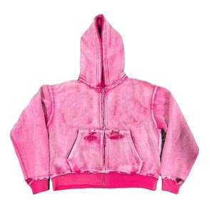 Sudaderas con Capucha de la Mejor Calidad, 100% Algodón, para Invierno, Resistentes al Sol, con Efecto Desgastado, Lavado Ácido, Color Degradado, para Hombre - Product Image 2