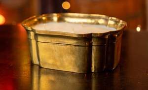 Modern Brass Candle Vessels Candle Holder Container For Decorative Living Room Table Accent <b>Ornament</b> - Product Image 3