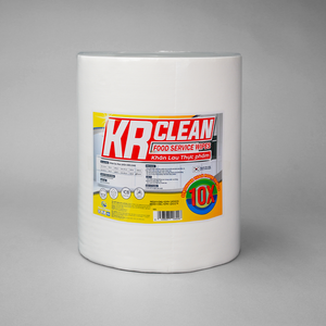 Lingettes non tissées Krclean XK3 blanches de haute qualité du Vietnam, 100/200 feuilles, en rouleau, pour le service alimentaire, qualité export, ODM - Product Image 2