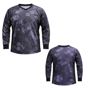 Camiseta Táctica de Paintball con Diseño Hexagonal Geométrico Sublimado, de Secado Rápido, Antibacteriana, Transpirable, para Equipos - Product Image 1