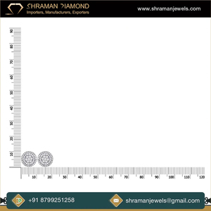 925 <b>Silver</b> Rhodium Plated Custom Wholesale Multi Size Cluster Halo Moissanite Cute Luxury Stud <b>Earring</b> Flower Charm Anniversary - Product Image 6