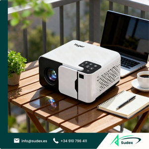 โปรเจคเตอร์ขนาดเล็ก Sudex T5 Smart Mini Projector 4K Android 13 แบบพกพา LCD ฉายภาพวิดีโอ รองรับ WiFi คู่ สำหรับดูหนังที่บ้าน - Product Image 1