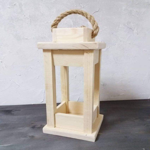 Farol de Madera Rústico Colgante, Ecológico, Hecho a Mano, Personalizable, Decorativo, Centro de Mesa para Sala de Estar, Interior - Product Image 1