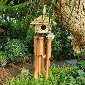 Campana de Viento de Bambú Ecológica Feng Shui, Sonido Melodioso Relajante, Campanas de Viento de Madera para Meditación Zen - Macy - Product Image 1