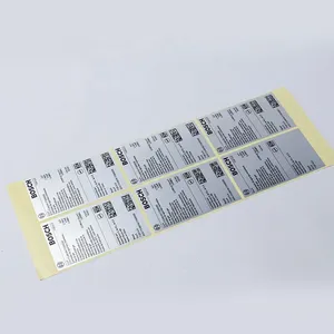 Rouleau d'autocollants holographiques argentés personnalisés avec étiquettes de code-barres numérotées Impression UV - Product Image 5