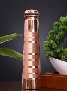 Copper Water Bottle Premium Dining <b>Drinkware</b> for Table Service Restaurants Resorts and Luxury Hospitality - Product Image 6