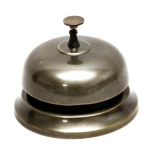 Retro Hand-Pressed Reception <b>Bell</b> Decorative Floral Engraved Metal <b>Service</b> Call <b>Bell</b> - Product Image 6