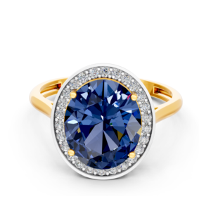 Anillo de Oro Sólido de 14K, 9K, 10K, 18K con Gema de Laboratorio de 6 Quilates, Certificado IGI, RJC, ODM, OEM, Fabricante de Joyería Fina Ética, Venta al por Mayor R102081 - Product Image 2