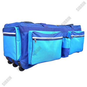 Bolsa de Cricket Unisex Premium SIBRIN con Ruedas, Gran Capacidad, Resistente al Agua, Portátil, Personalizable, de Poliéster, para Bates y Deportes - Product Image 2